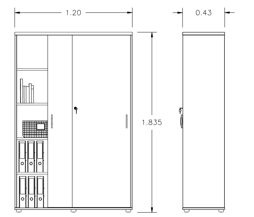 wymiar regału szerokiego 120cm