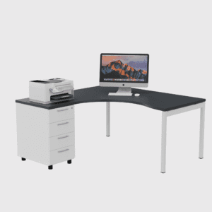 biurko narożne z pomocnikiem