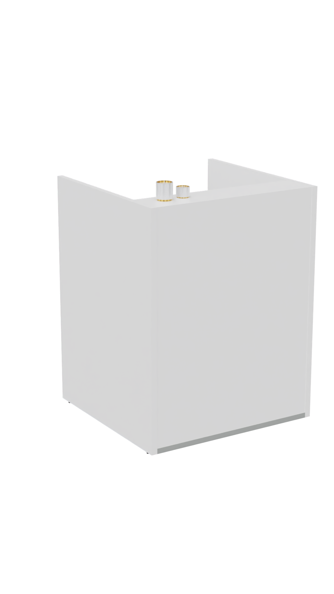 lada recepcyjna z nadstawką dla kosmetyczki