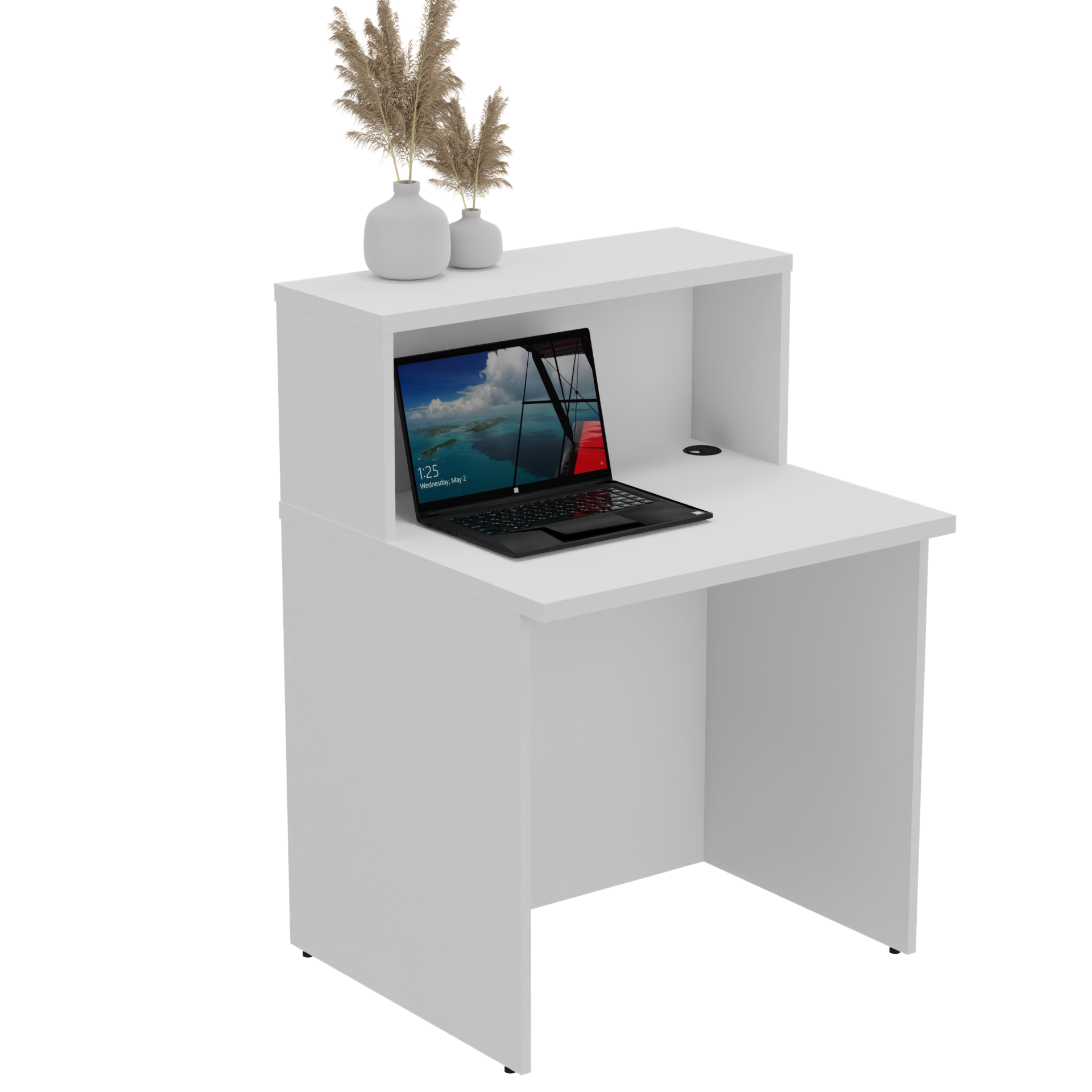 lada recepcyjna z nadstawką środek