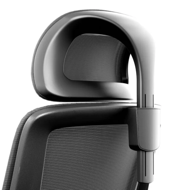 Krzesło biurowe Fotel obrotowy z zagłówkiem czarny Regulowany Ergonomiczny - obrazek 10