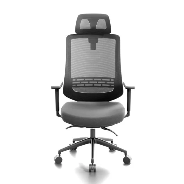 Krzesło biurowe Fotel obrotowy z zagłówkiem czarny Regulowany Ergonomiczny - obrazek 11