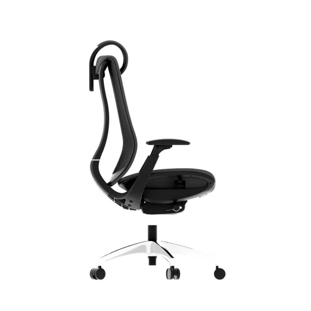 Szary Fotel Biurowy obrotowy Ergonomiczny Regulowany Wygodny - Dopasowany - obrazek 5