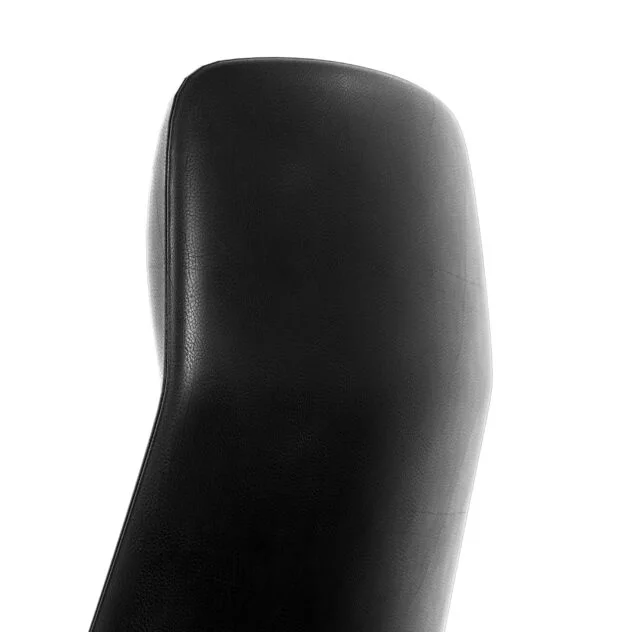 Fotel Gabinetowy Skóra Naturalna Czarny Obrotowy Niepowtarzalny Design - obrazek 6